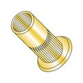Newport Fasteners Rivet Nut, #6-32 Thread Size, 0.365 in Flange Dia., 0.445" L, Steel, 1000 PK 449899